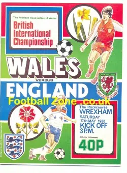 Wales v England 1980