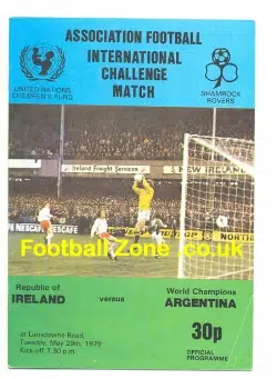 Ireland v Argentina 1979