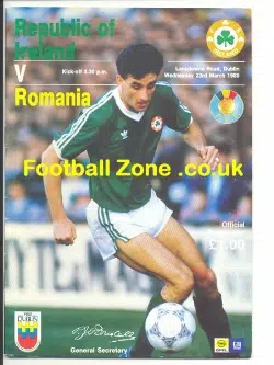 Ireland v Romania 1988
