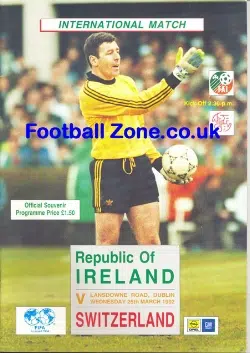 Ireland v Switzerland 1992