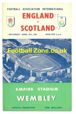 England v Scotland 1961 – The Score was 9 – 3