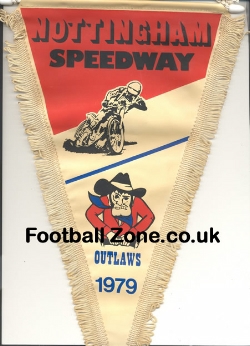 Nottingham Outlaws Speedway Pennant 1979