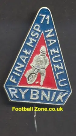 Poland Speedway Pin Badge Rybnik Final 1971