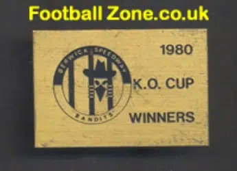 Berwick Speedway Badge 1980 Cup Winners