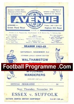 Bradford Park Avenue v Wycombe Wanderers 1951