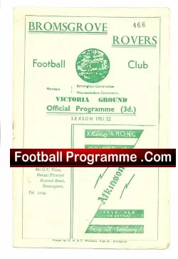 Bromsgrove Rovers v Stafford Rangers 1951