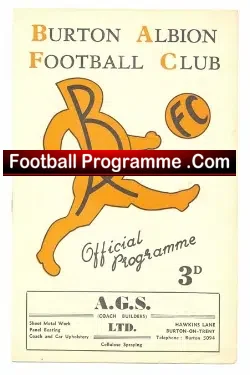Burton Albion v Banbury 1954