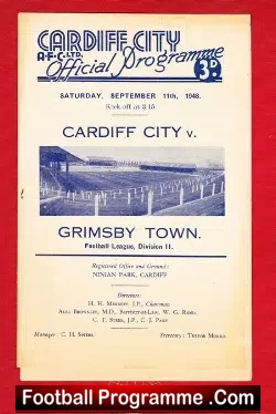 Cardiff City v Grimsby Town 1948 – 1940s
