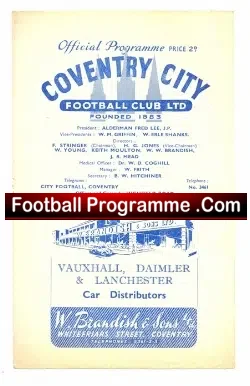 Coventry City v Bradford 1947