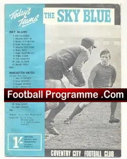 Coventry City v Manchester United 1968