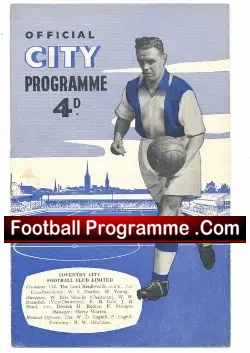 Coventry City v Torquay United 1957