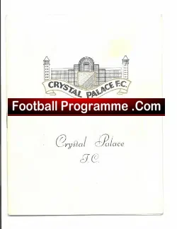 Crystal Palace v Birmingham City 1967 - football programme