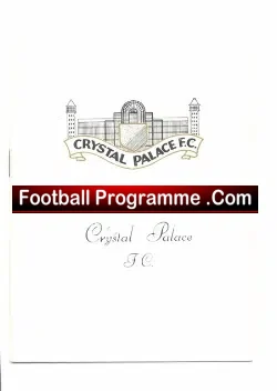 Crystal Palace v Charlton Athletic 1967 - football programme