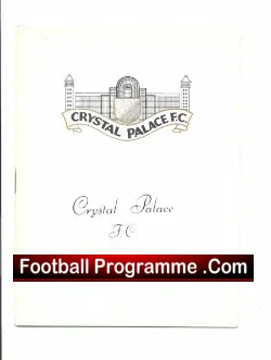 Crystal Palace v Orient 1965 - football programme
