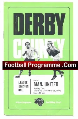 Derby County v Manchester United 1970