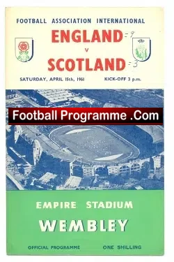 England v Scotland 1961 – The Score was 9 – 3