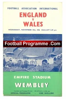 England v Wales 1956
