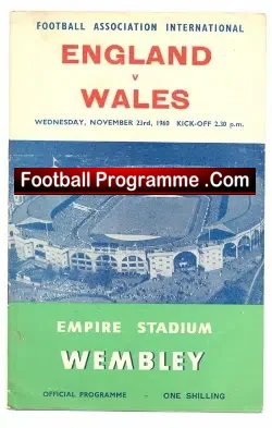 England v Wales 1960