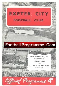Exeter City v Stockport County 1963
