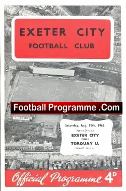 Exeter City v Torquay United 1962