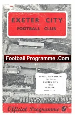 Exeter City v Walsall 1964