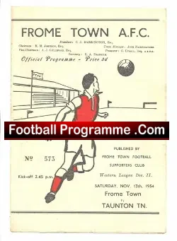 Frome Town v Taunton Town 1954
