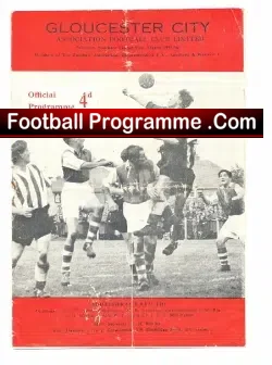 Gloucester City v Clacton 1960 - football programme