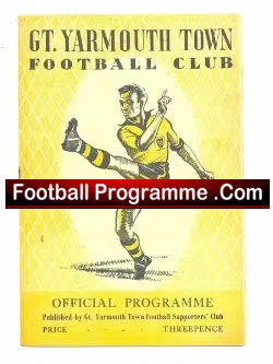 Great Yarmouth v Harwich Parkeston 1955