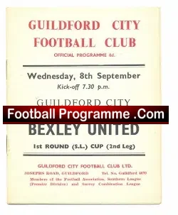 Guildford Town v Bexley United 1964