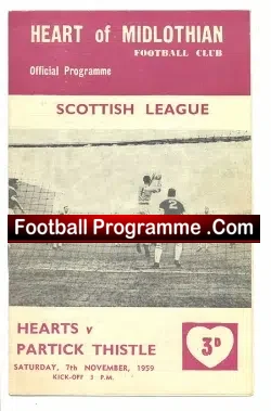 Heart Of Midlothian v Partick Thistle 1959