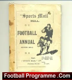 Hull Sports Mail Football Annual 1934 - 1935 - football memorabilia