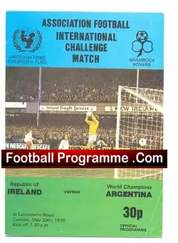 Ireland v Argentina 1979