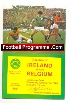 Ireland v Belgium 1980