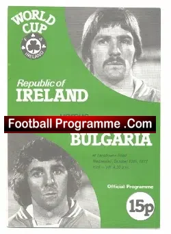 Ireland v Bulgaria 1977