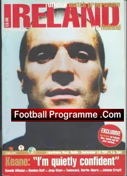 Ireland v Holland 2001 – Netherlands