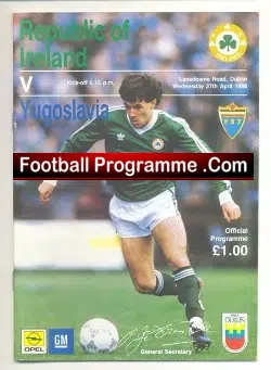Ireland v Yugoslavia 1988