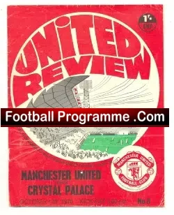 Manchester United v Crystal Palace 1970