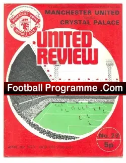 Manchester United v Crystal Palace 1973