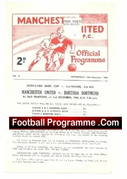 Manchester United v England 1964 – Youth Game Old Trafford