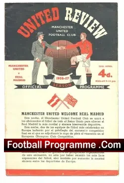 Manchester United v Real Madrid 1957 – Semi Final 1st at Man Utd