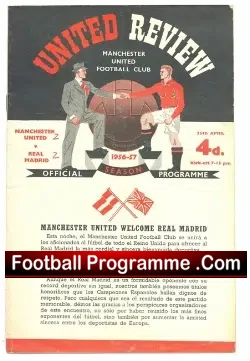 Manchester United v Real Madrid 1957 – Semi Final 1st at Man Utd