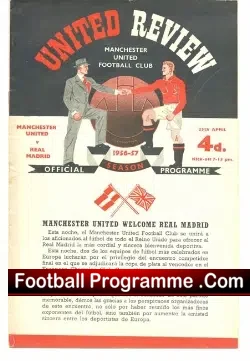 Manchester United v Real Madrid 1957 – Semi Final First Man Utd