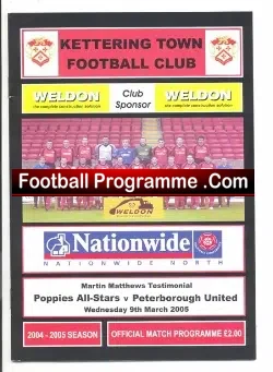 Martin Matthews Testimonial Benefit Match Kettering Town 2005
