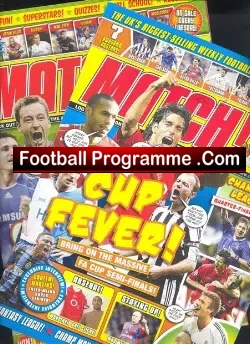 Match Football Magazine 2006 07 X two issues - football memorabilia