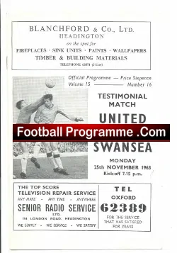 Maurice Kyle & Cyril Bevavon Benefit Match Oxford United 1963