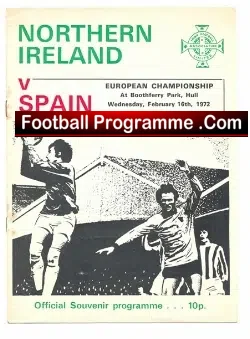 Northern Ireland v Spain 1972 – First Away Match Ever Troubles + George Best