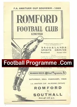 Romford v Southall 1953 – FA Amatuer Replay