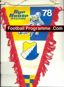 Rye House  Speedway Pennant 1978