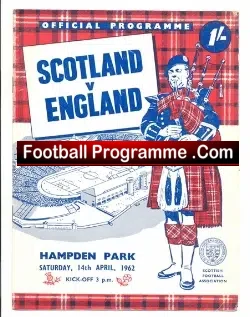 Scotland v England 1962