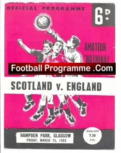 Scotland v England 1963